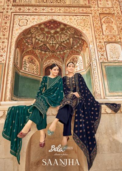 Saanjha By Bela Designer Festive Wear Salwar Kameez Collection